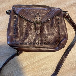 Patricia Nash Dark Brown Crossbody